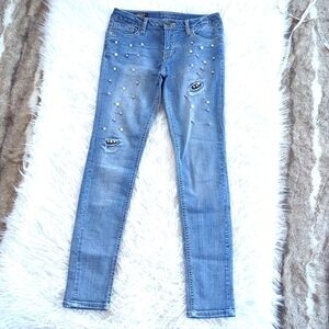 Vigoss The Austin Ankle Pearl Skinny Jeans